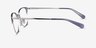 Coach HC5202 Silver Blue MetalEyeglass Frames from EyeBuyDirect, Side View