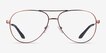 Armani Exchange AX1077 Matte Bronze MetalEyeglass Frames from EyeBuyDirect, Front View