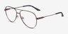 Armani Exchange AX1077 Matte Bronze MétalMontures de lunettes de vue d'EyeBuyDirect, Vue d'Angle
