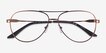 Armani Exchange AX1077 Matte Bronze MetalEyeglass Frames from EyeBuyDirect, Closed View