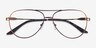Armani Exchange AX1077 Matte Bronze MétalMontures de lunettes de vue d'EyeBuyDirect, Vue Rapprochée