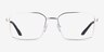 Armani Exchange AX1076 Matte Silver MetalEyeglass Frames from EyeBuyDirect, Front View