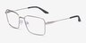 Armani Exchange AX1076 Matte Silver MetalEyeglass Frames from EyeBuyDirect, Angle View