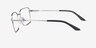 Armani Exchange AX1076 Matte Silver MetalEyeglass Frames from EyeBuyDirect, Side View