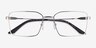 Armani Exchange AX1076 Matte Silver MetalEyeglass Frames from EyeBuyDirect, Closed View