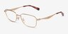 Coach HC5204 Satin Light Gold MetalEyeglass Frames from EyeBuyDirect, Angle View