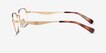 Coach HC5204 Satin Light Gold MetalEyeglass Frames from EyeBuyDirect, Side View