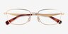 Coach HC5204 Satin Light Gold MetalEyeglass Frames from EyeBuyDirect, Closed View