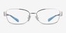 Coach HC5201 Shiny Silver MetalEyeglass Frames from EyeBuyDirect, Front View