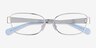Coach HC5201 Shiny Silver MetalEyeglass Frames from EyeBuyDirect, Closed View