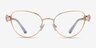 Swarovski SK1024 Gold MetalEyeglass Frames from EyeBuyDirect, Front View