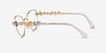 Swarovski SK1024 Gold MetalEyeglass Frames from EyeBuyDirect, Side View
