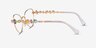 Swarovski SK1024 Gold MetalEyeglass Frames from EyeBuyDirect, Side View