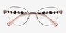 Swarovski SK1024 Argenté MétalMontures de lunettes de vue d'EyeBuyDirect, Vue Rapprochée
