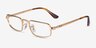 Ray-Ban RB3927V Arista Gold MetalEyeglass Frames from EyeBuyDirect, Angle View