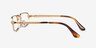 Ray-Ban RB3927V Arista Gold MetalEyeglass Frames from EyeBuyDirect, Side View