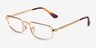 Ray-Ban RB3927V Arista Gold MétalMontures de lunettes de vue d'EyeBuyDirect, Vue d'Angle