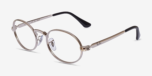 Ray-Ban RB3931V Silver MetalEyeglass Frames from EyeBuyDirect, Angle View