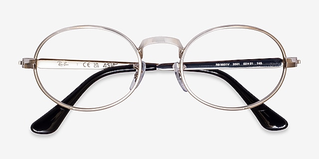 Ray-Ban RB3931V Silver MetalEyeglass Frames from EyeBuyDirect, Closed View