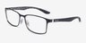 Ray-Ban RB8424 Matte Black Silver MétalMontures de lunettes de vue d'EyeBuyDirect, Vue d'Angle