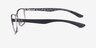 Ray-Ban RB8424 Matte Black Silver MétalMontures de lunettes de vue d'EyeBuyDirect, Vue de Côté