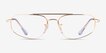 Ray-Ban RB6550 Arista Gold MetalEyeglass Frames from EyeBuyDirect, Front View