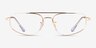 Ray-Ban RB6550 Arista Gold MetalEyeglass Frames from EyeBuyDirect, Front View