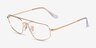 Ray-Ban RB6550 Arista Gold MetalEyeglass Frames from EyeBuyDirect, Angle View