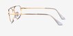 Ray-Ban RB6550 Arista Gold MetalEyeglass Frames from EyeBuyDirect, Side View