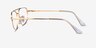 Ray-Ban RB6550 Arista Gold MetalEyeglass Frames from EyeBuyDirect, Side View