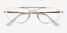 Ray-Ban RB6550 Arista Gold MetalEyeglass Frames from EyeBuyDirect, Closed View