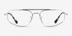 Ray-Ban RB6550 Gunmetal MetalEyeglass Frames from EyeBuyDirect, Front View