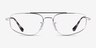 Ray-Ban RB6550 Gunmetal MetalEyeglass Frames from EyeBuyDirect, Front View
