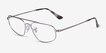 Ray-Ban RB6550 Gunmetal MetalEyeglass Frames from EyeBuyDirect, Angle View