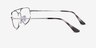 Ray-Ban RB6550 Gunmetal MetalEyeglass Frames from EyeBuyDirect, Side View