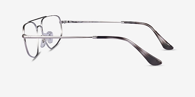 Ray-Ban RB6550 Gunmetal MetalEyeglass Frames from EyeBuyDirect, Side View