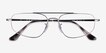 Ray-Ban RB6550 Gunmetal MetalEyeglass Frames from EyeBuyDirect, Closed View