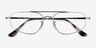 Ray-Ban RB6550 Gunmetal MetalEyeglass Frames from EyeBuyDirect, Closed View