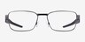Oakley Steakhouse Satin Black MétalMontures de lunettes de vue d'EyeBuyDirect, Vue de Face