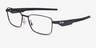 Oakley Steakhouse Satin Black MétalMontures de lunettes de vue d'EyeBuyDirect, Vue d'Angle