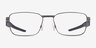 Oakley Steakhouse Satin Lead MétalMontures de lunettes de vue d'EyeBuyDirect, Vue de Face