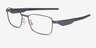 Oakley Steakhouse Satin Lead MétalMontures de lunettes de vue d'EyeBuyDirect, Vue d'Angle