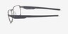 Oakley Steakhouse Satin Lead MétalMontures de lunettes de vue d'EyeBuyDirect, Vue de Côté