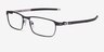 Oakley Tincup Powder Coal MétalMontures de lunettes de vue d'EyeBuyDirect, Vue d'Angle