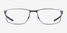 Oakley Socket 5.0 Satin Black Blue MétalMontures de lunettes de vue d'EyeBuyDirect, Vue de Face