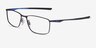 Oakley Socket 5.0 Satin Black Blue MétalMontures de lunettes de vue d'EyeBuyDirect, Vue d'Angle