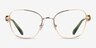 Swarovski SK1025 Doré MétalMontures de lunettes de vue d'EyeBuyDirect, Vue de Face