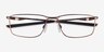 Oakley Socket 5.0 Satin Mahogany MétalMontures de lunettes de vue d'EyeBuyDirect, Vue Rapprochée