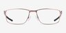 Oakley Socket 5.0 Satin Mahogany MétalMontures de lunettes de vue d'EyeBuyDirect, Vue de Face