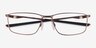 Oakley Socket 5.0 Satin Mahogany MétalMontures de lunettes de vue d'EyeBuyDirect, Vue Rapprochée